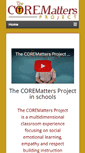 Mobile Screenshot of coremattersproject.com