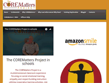 Tablet Screenshot of coremattersproject.com